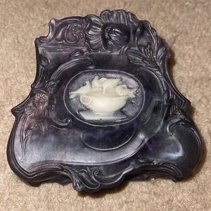 Rare Incolay Stone Jewelry Box
